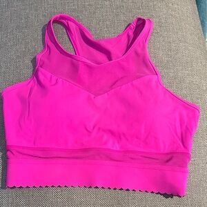 Zyia hot pink star mesh bra
